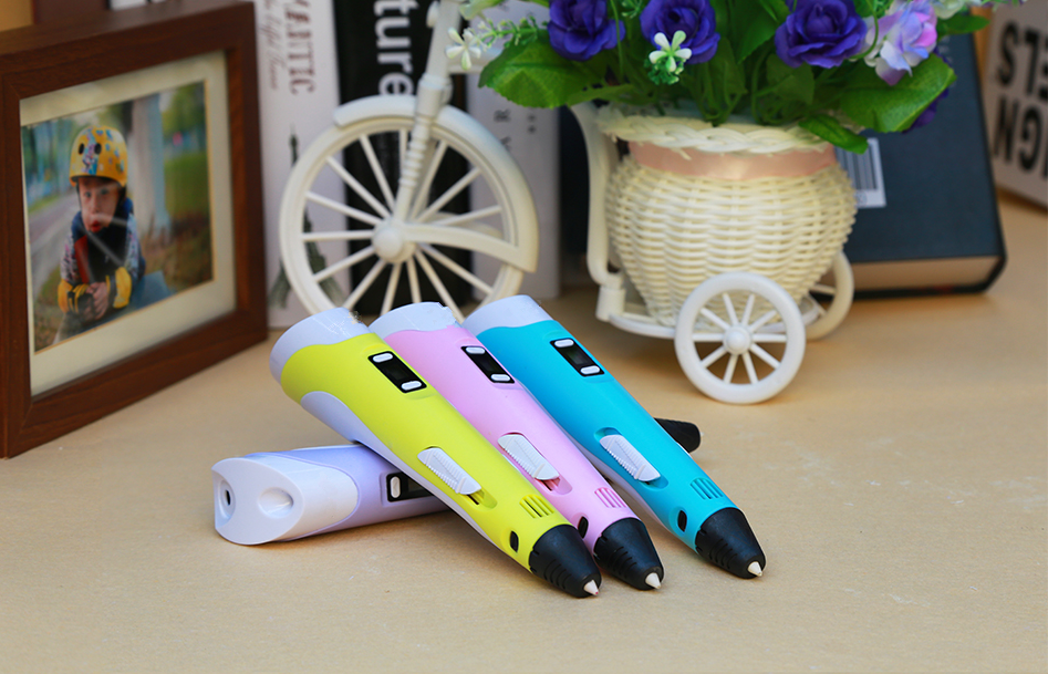 3D print pen 3D pen two generation graffiti 3D stereoscopic paintbrush children puzzle painting toys