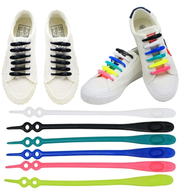 Silicone Elastic Multi-size Horn-shaped Shoelaces