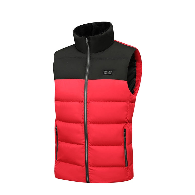 Self-heating Vest Winter Cotton Dress Dual Control Zone 15 Heating