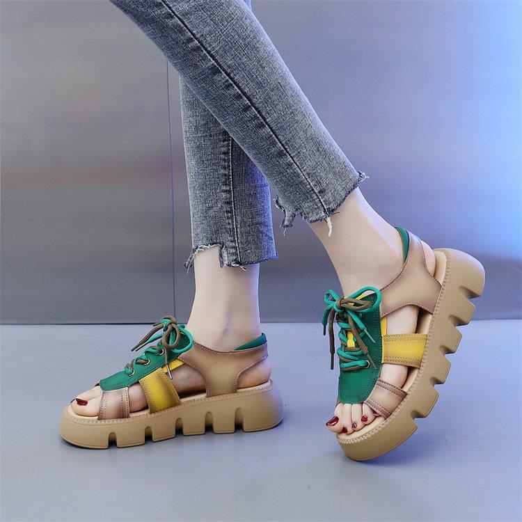 Retro Roman Sandals Women's Summer New Platform Platform Platform