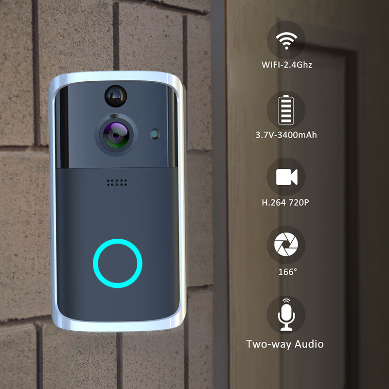 Wireless HD Visual WIFI Smart Doorbell Infrared Night Vision Remote Home Doorbell Monitoring Intercom Doorbell